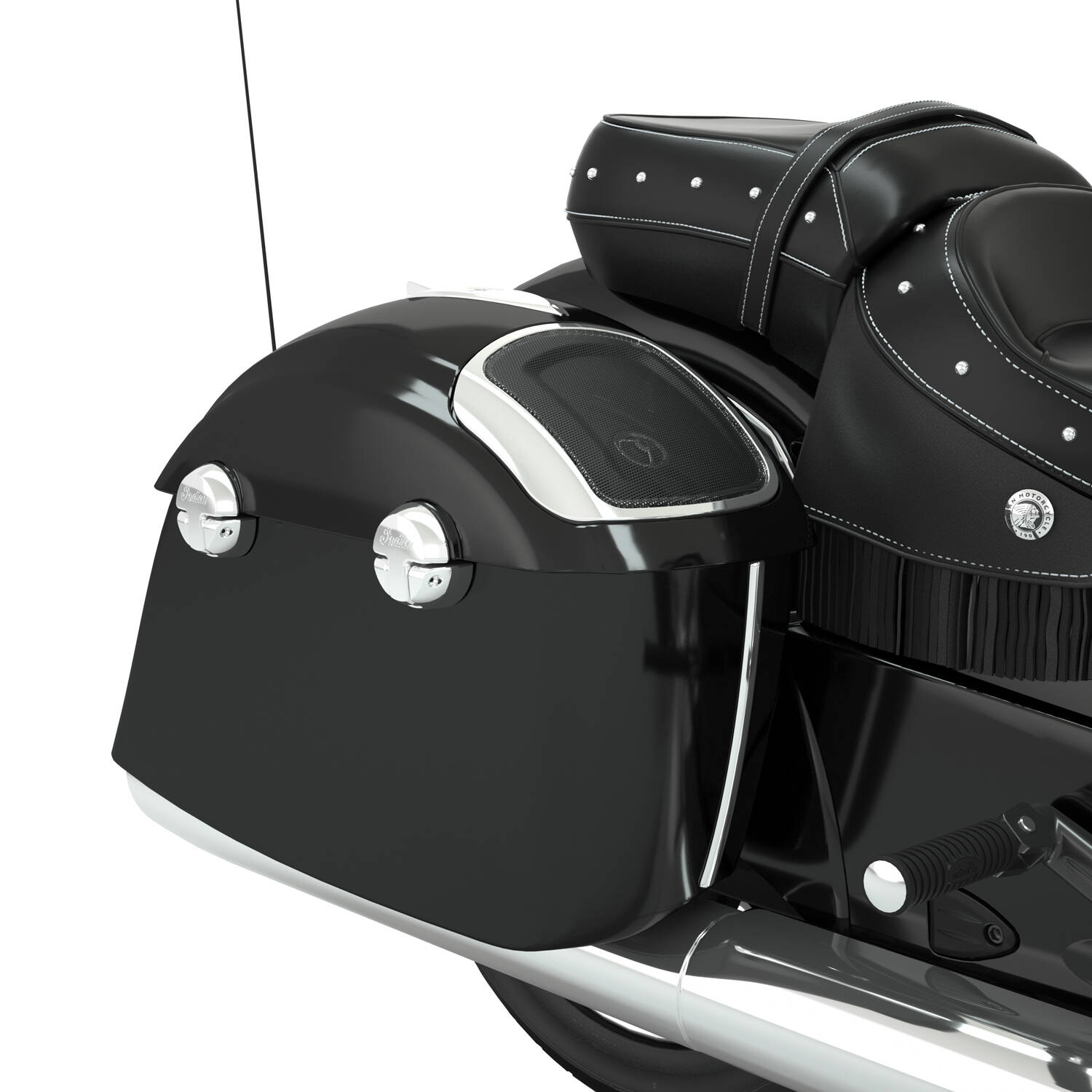 PowerBand Audio Classic Saddlebag Lid Speaker Bezels, Pair Indian