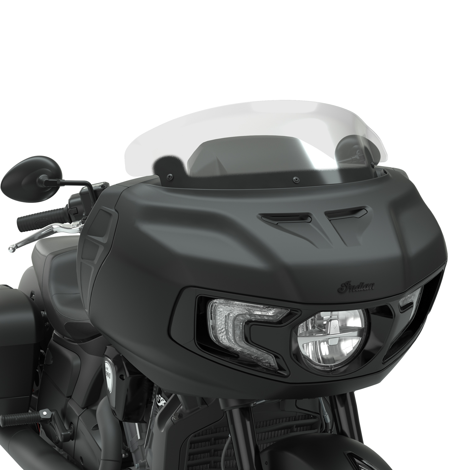Polycarbonate 11 in. Flare™ Windshield, Tinted | Indian
