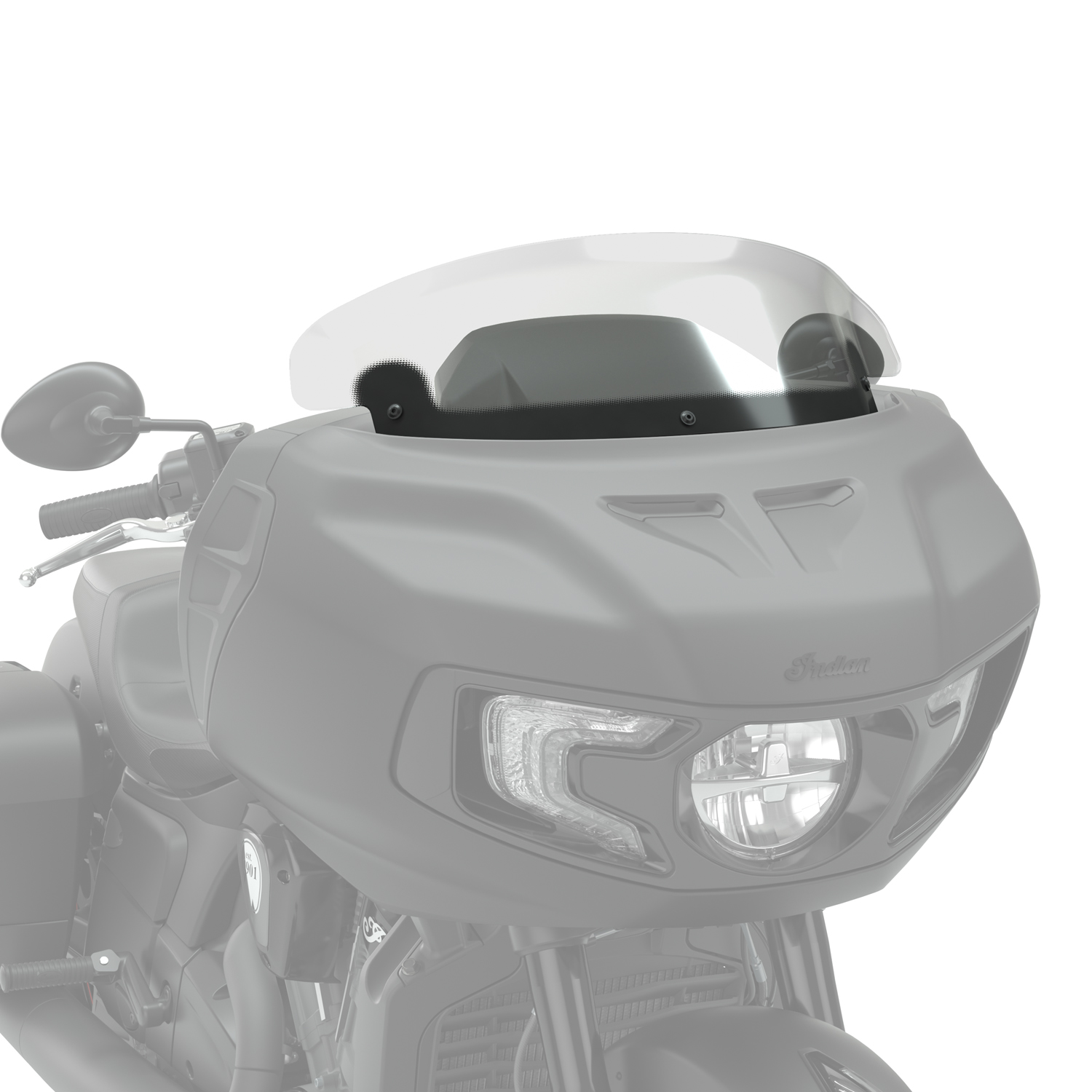Polycarbonate 11 in. Flare™ Windshield, Tinted | Indian