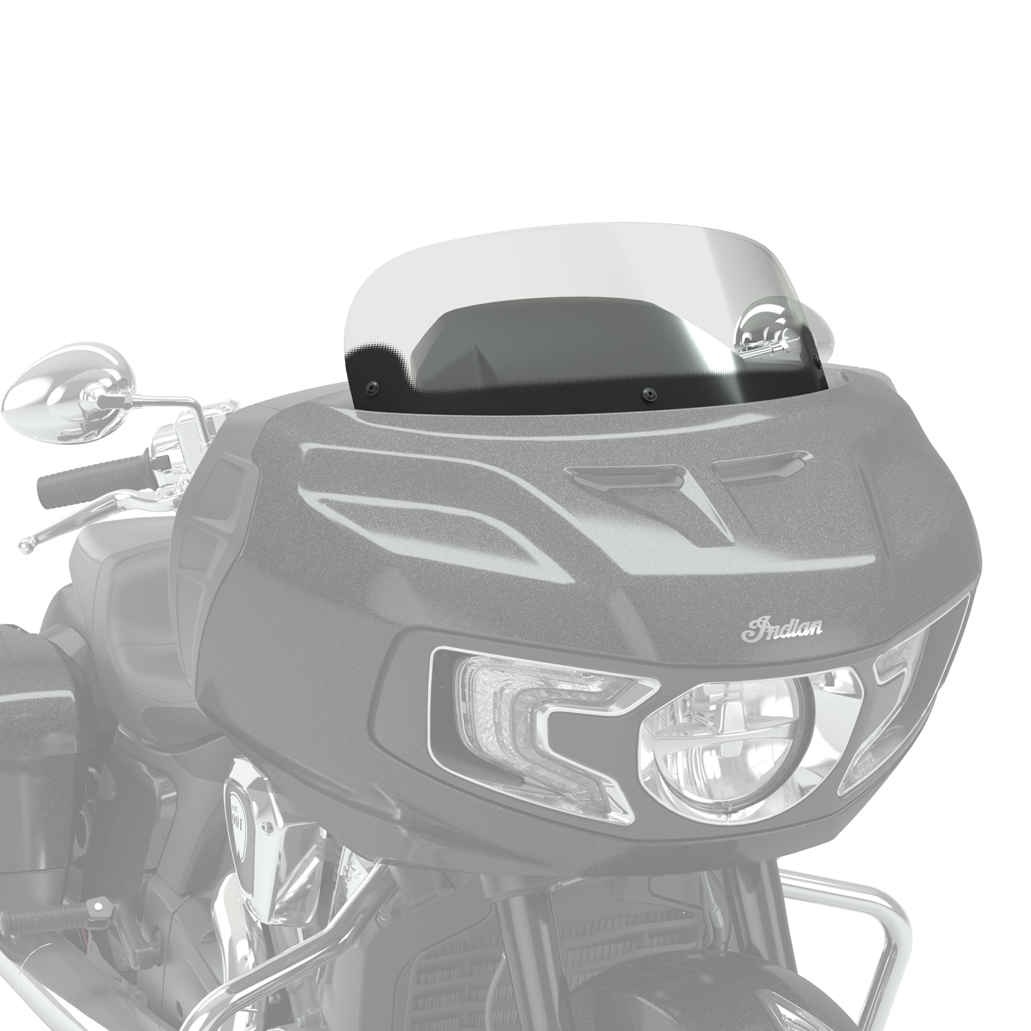 Polycarbonate 11 in. Low Windshield, Tinted | Indian Motorcycle