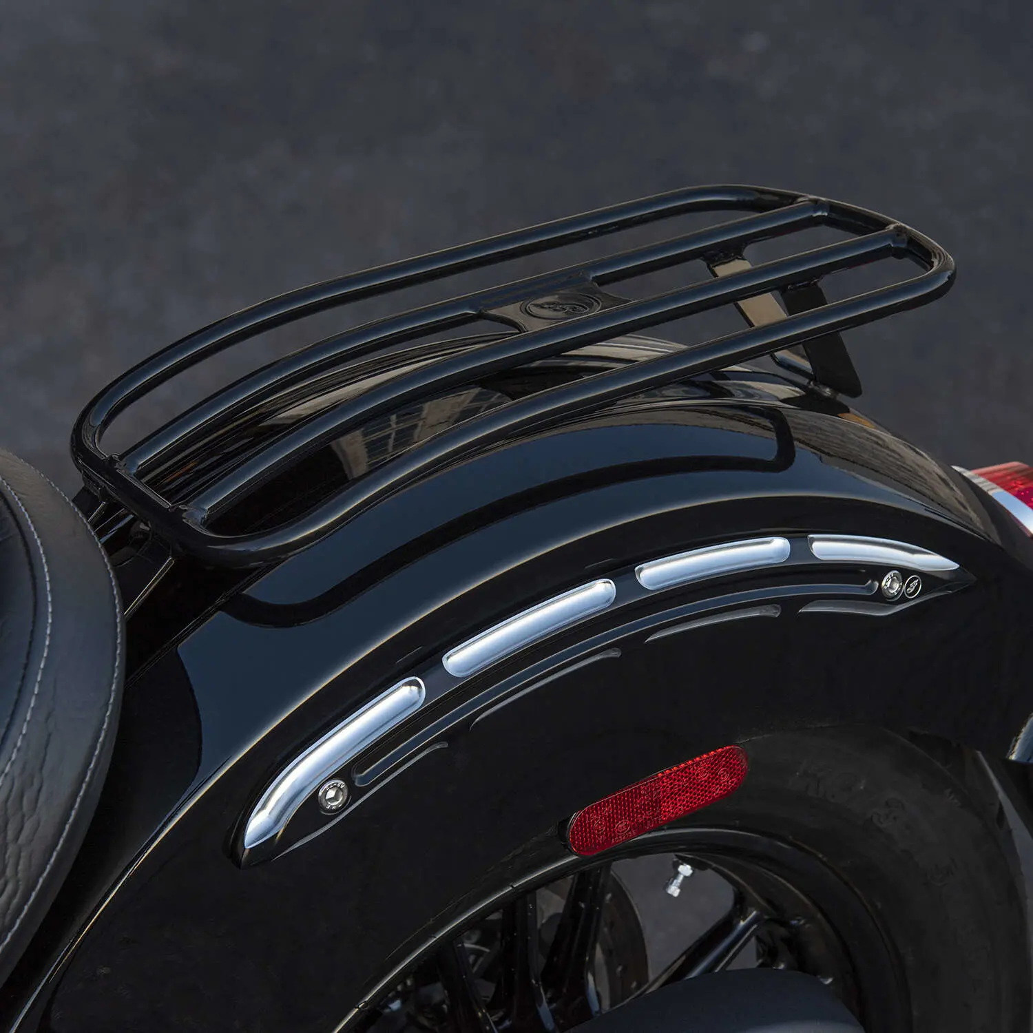 Produktbild von Gepäckträger Schwarz Chopper Cruiser Custombike Rear Luggage Rack Bike