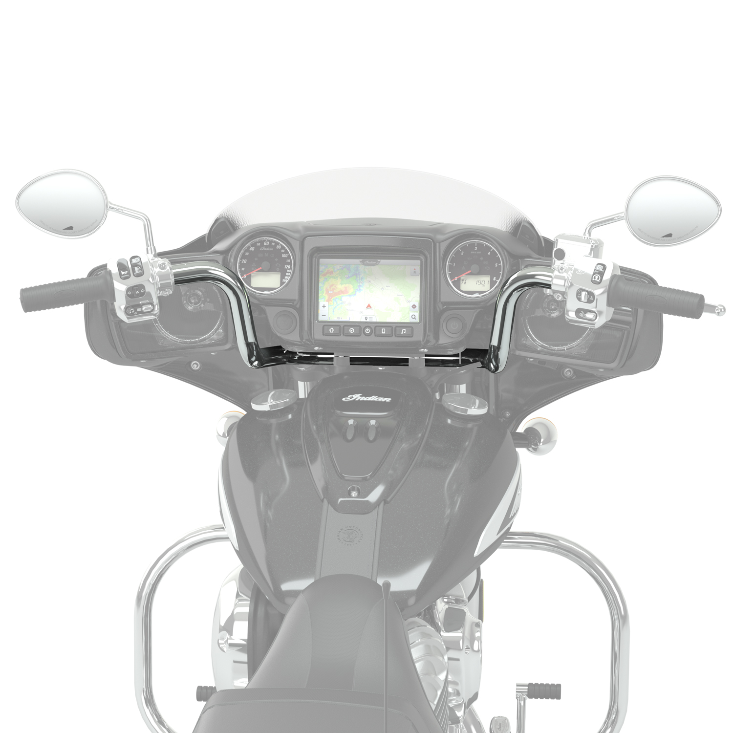Mid Rise Handlebar - Polished | Indian Motorcycle