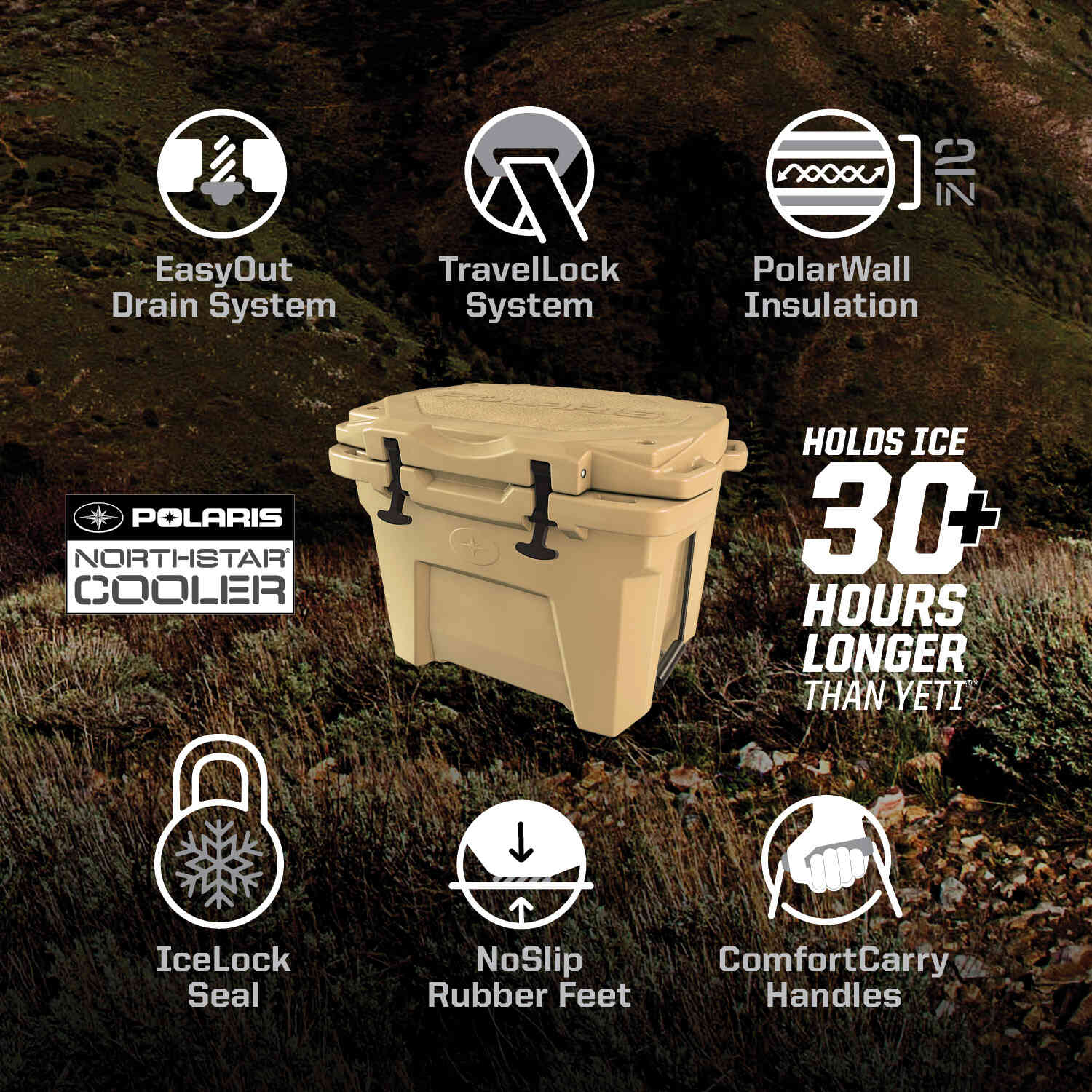 Polaris Northstar® 30 Qt. Cooler Polaris RZR