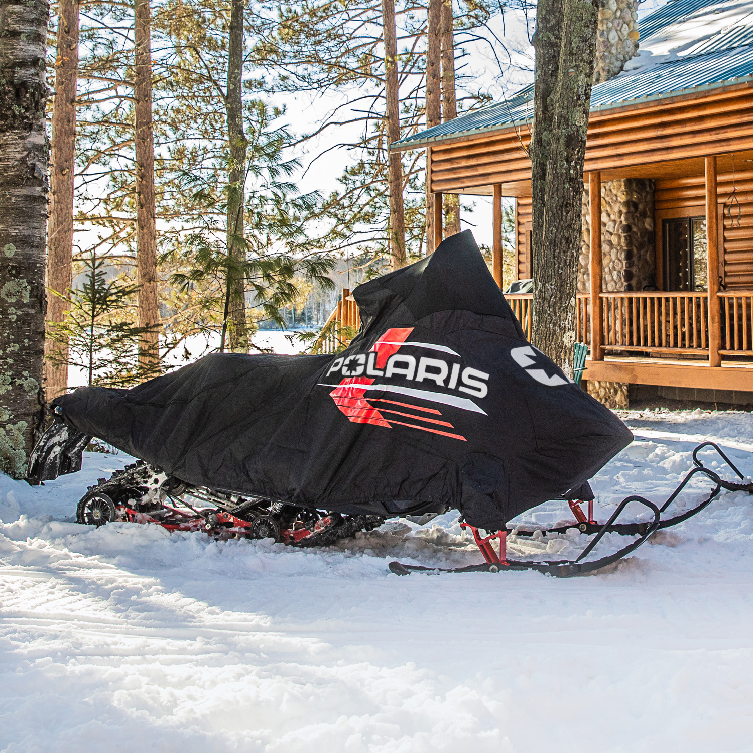 Polaris New OEM Snowmobile Red & Black Trail Balaclava Face Cover 2867746 