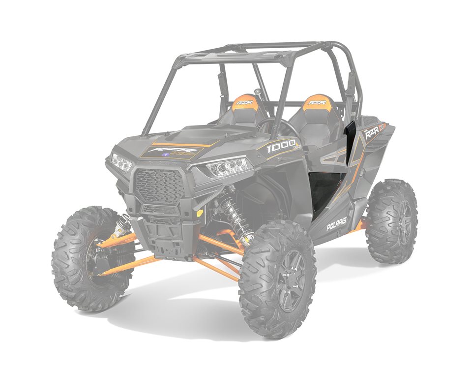 Lower Half Door Inserts In Black Two Count Polaris Rzr