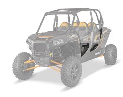 4 Seat Lower Door Inserts Black Polaris Rzr