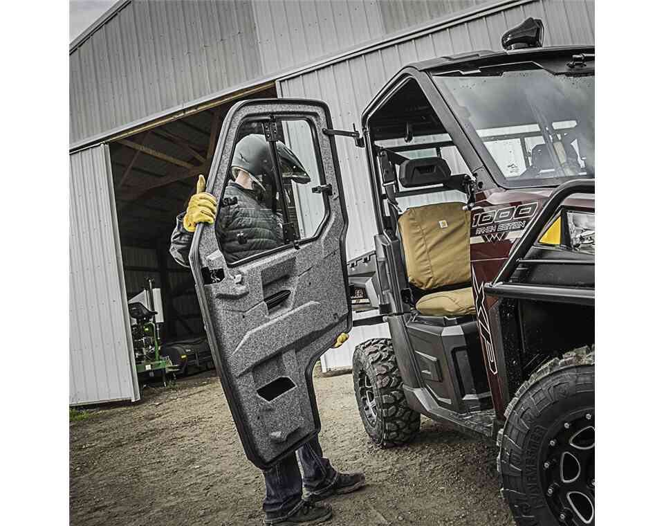 Hinged Window Doors for RANGER XP 900 & XP 1000, Front, Poly, Set