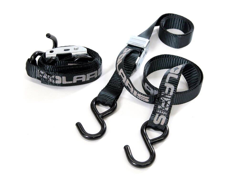 Tiedown Straps Black Polaris RZR
