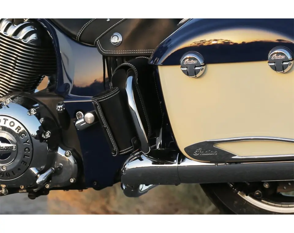 Genuine Leather Rear Highway Bar Bag Indian Motorcycle EN-CA