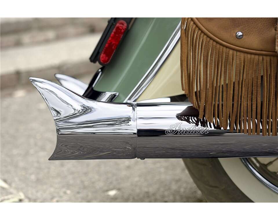 Fish Tail Exhaust Tips, Pair Indian Motorcycle