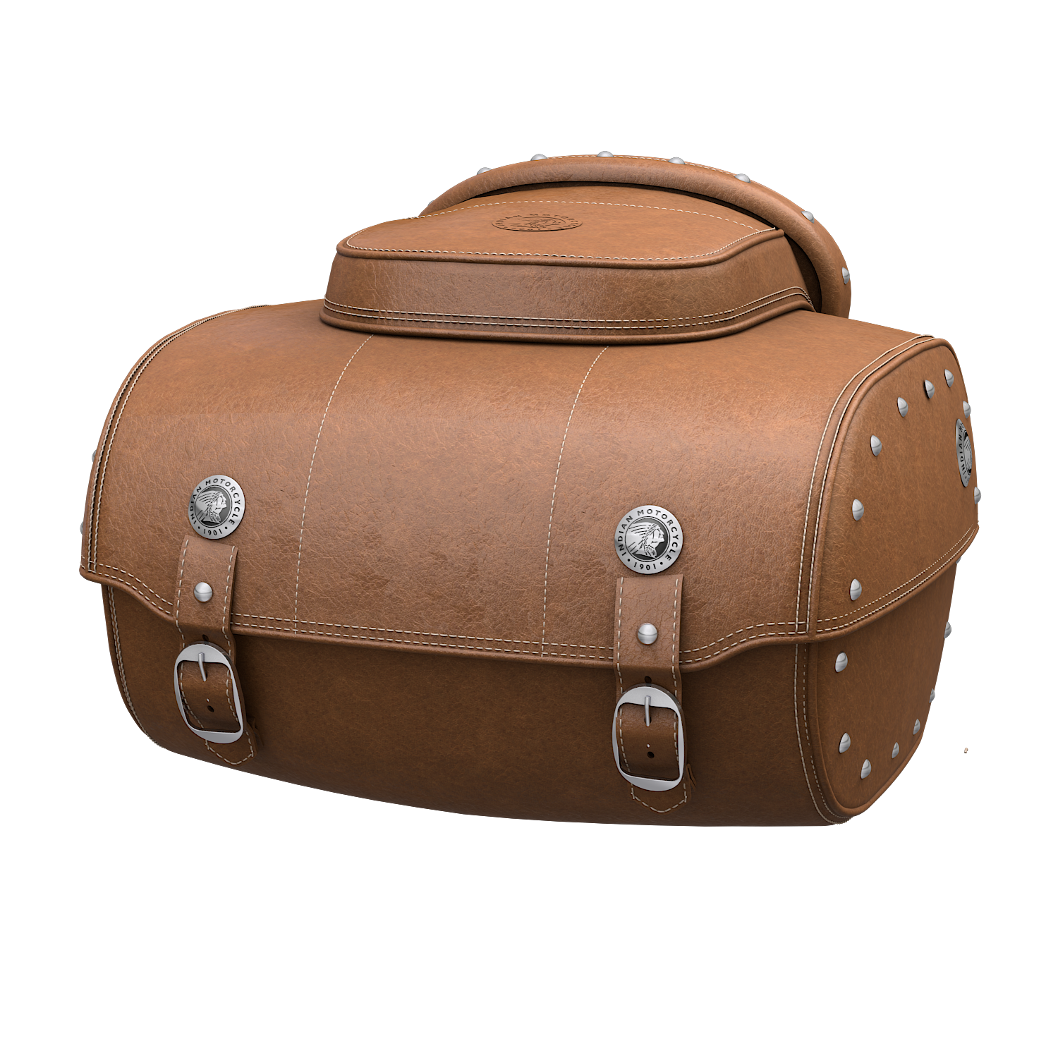 Genuine Leather Quick Release Trunk - Desert Tan | Indian Motorcycle