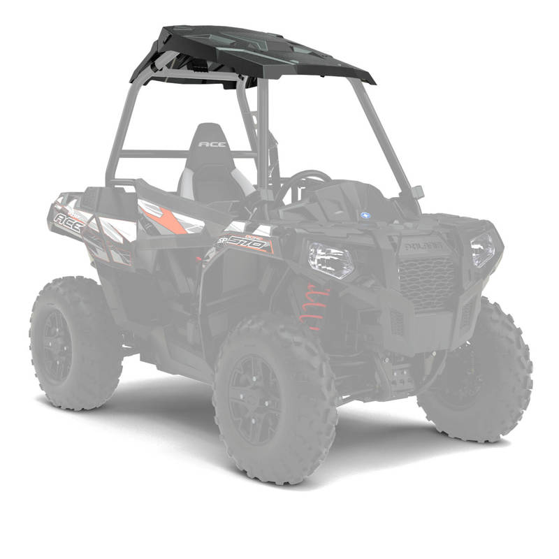Lock Ride Poly Sport Roof Black Polaris Ace