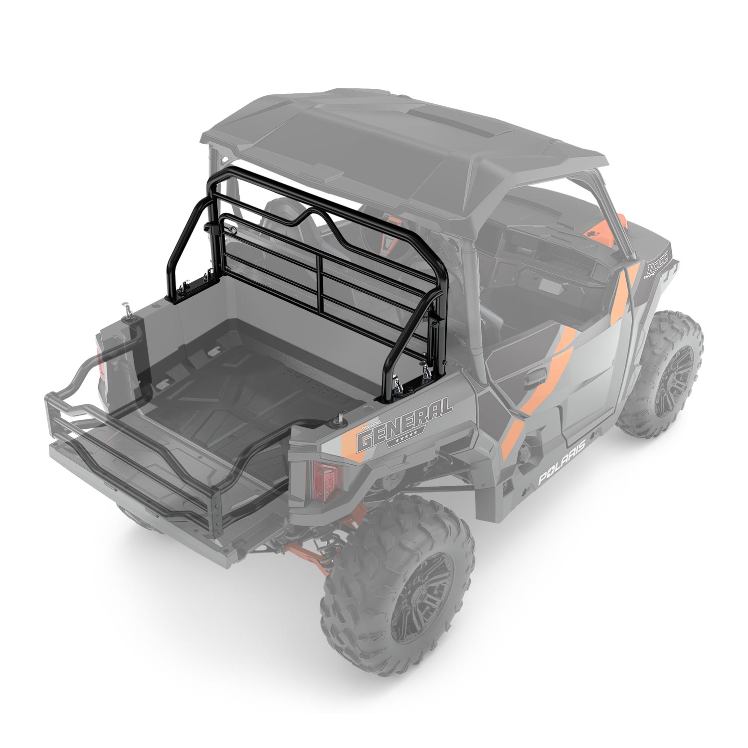 Lock & Ride Rear Tip-Down Headache Rack for GENERAL | Polaris