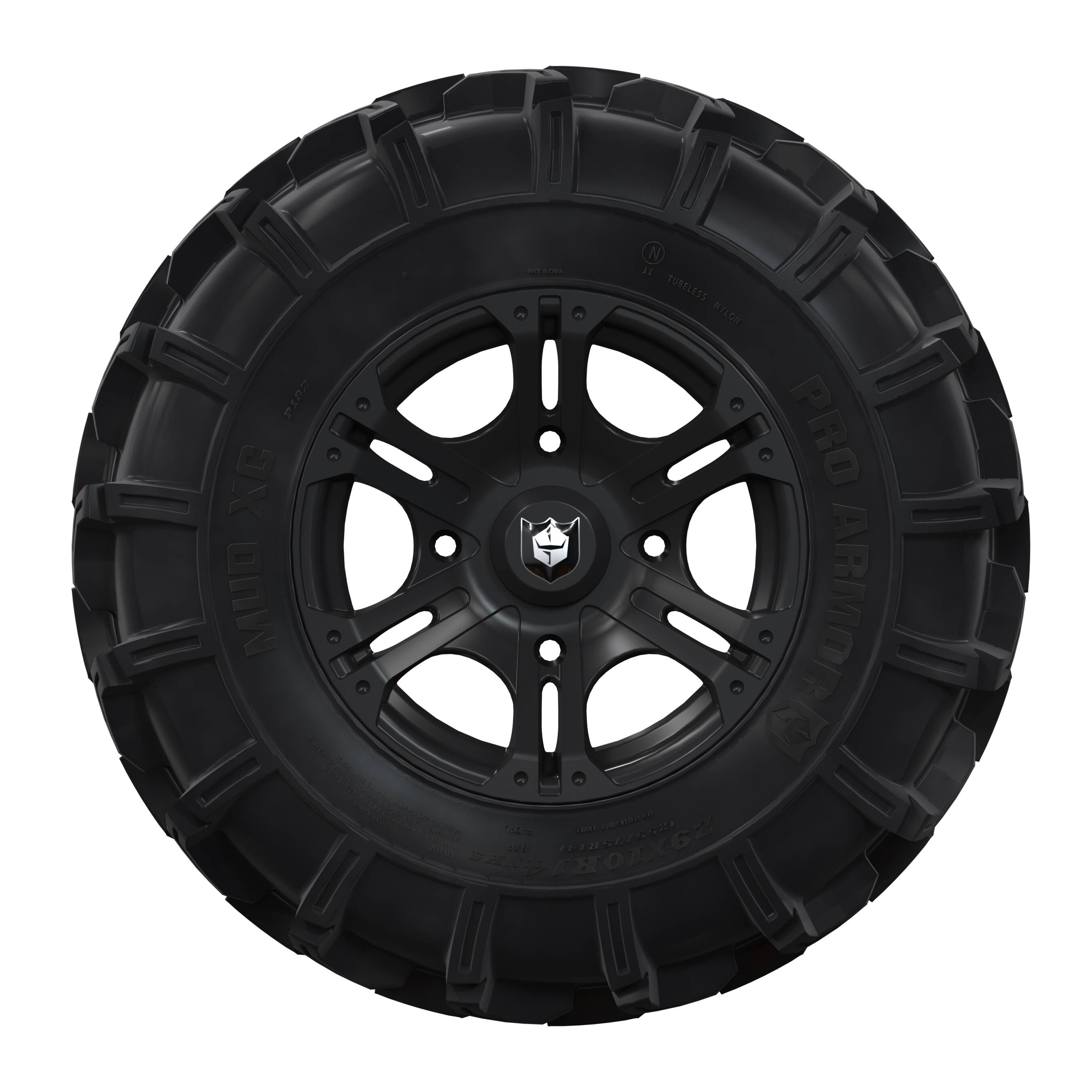 トラックハンドル Pro Armor Wheel & Tire Set: 4205 & Mud XC, Matte Black, 29