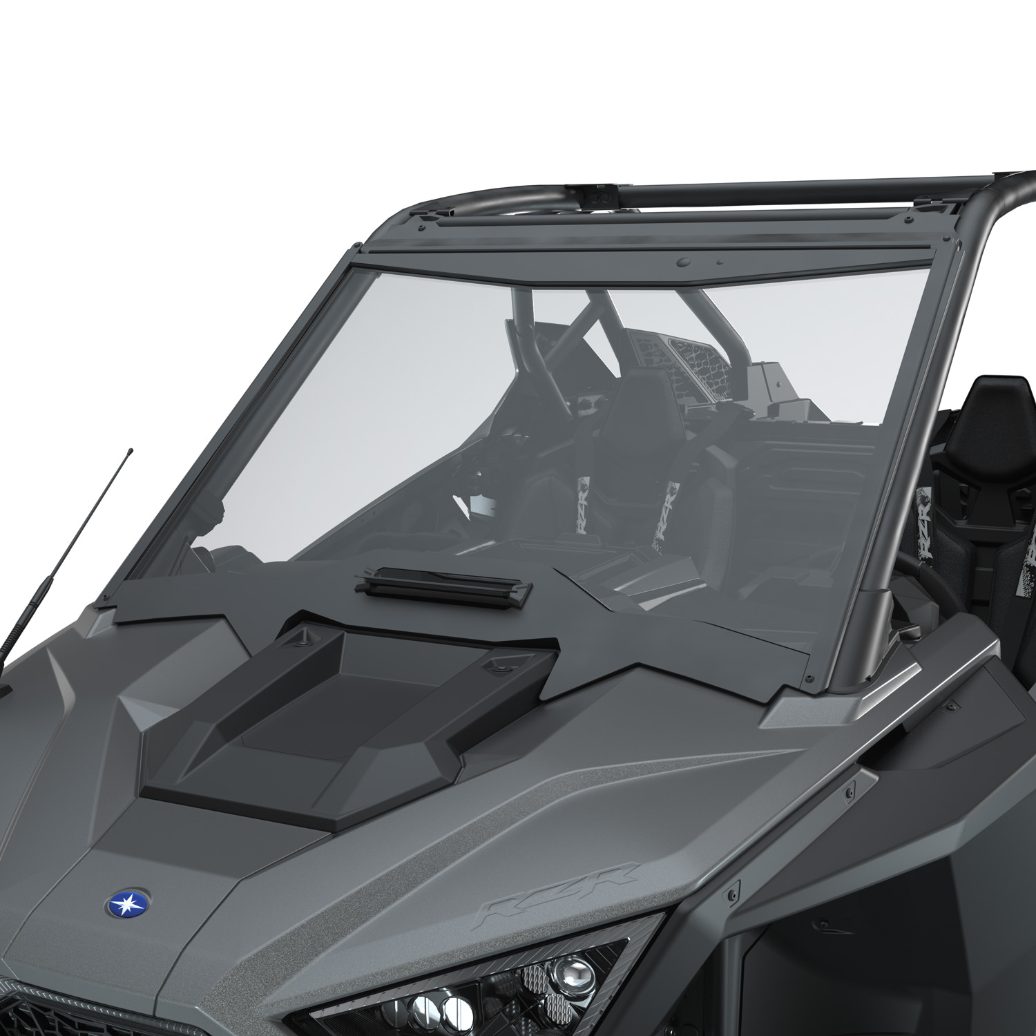 Full Vented Windshield, Glass | Polaris RZR EN-CA