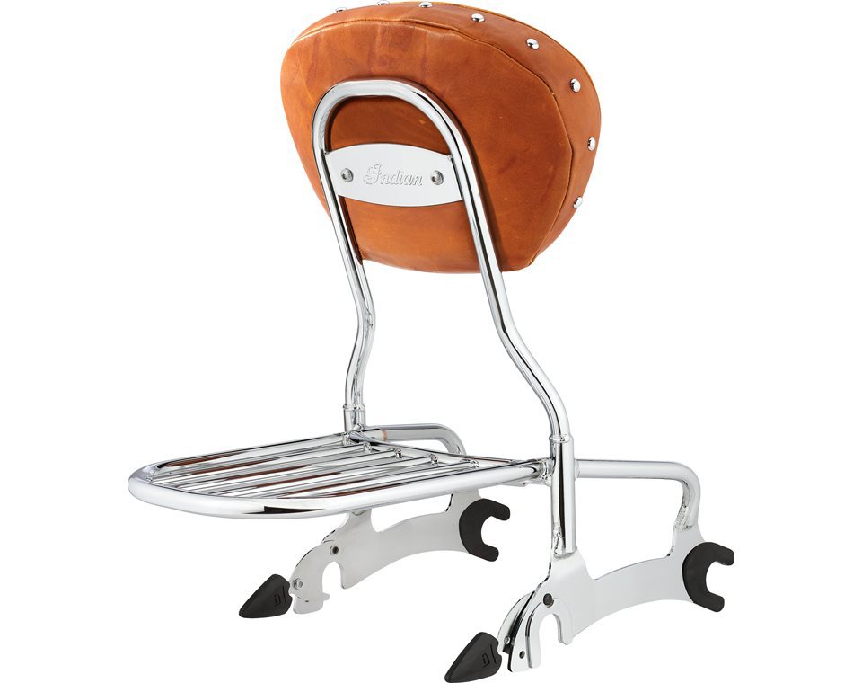TCMT Chrome Sissy Bar Backrest & Luggage Rack For Indian Chieftain (14-23) & Springfield (16-20)