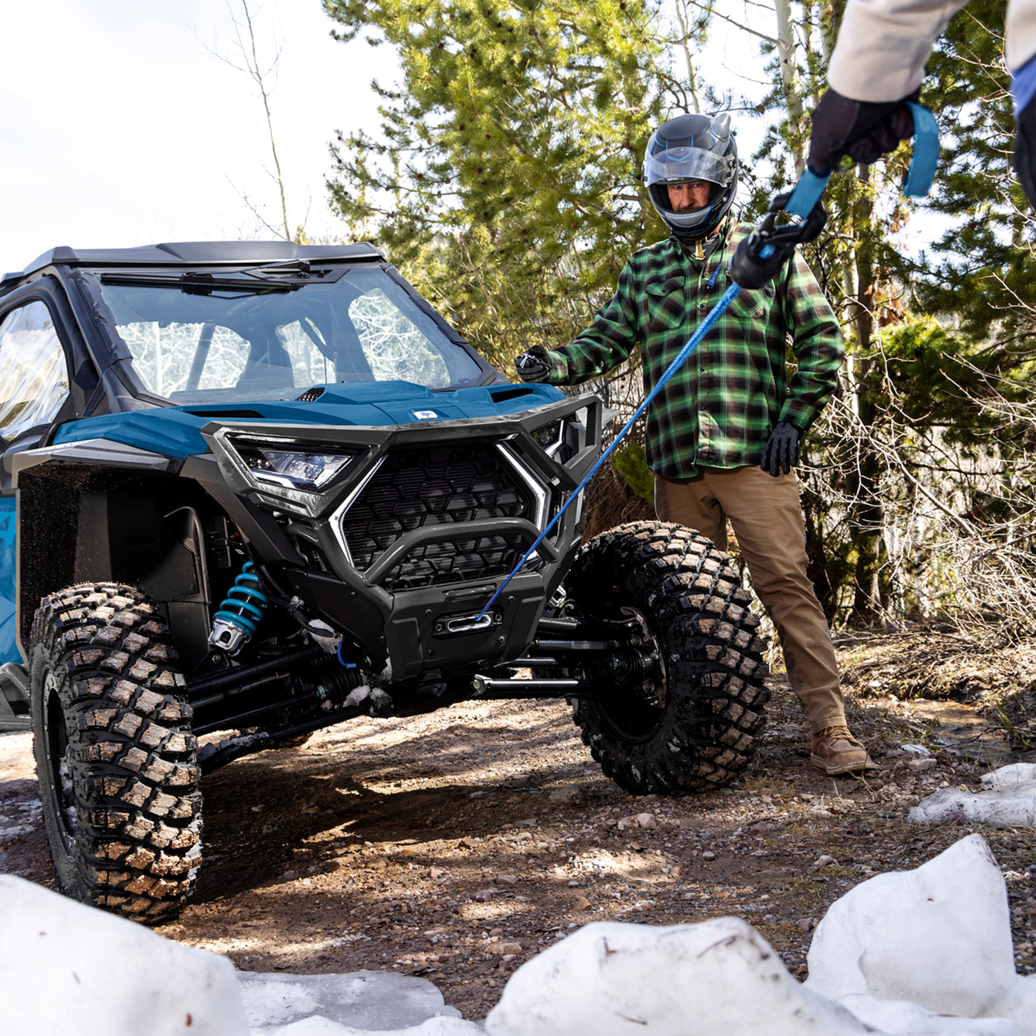Pro Series 4,500 LB Winch Kit with Synthetic Rope for RZR SxS