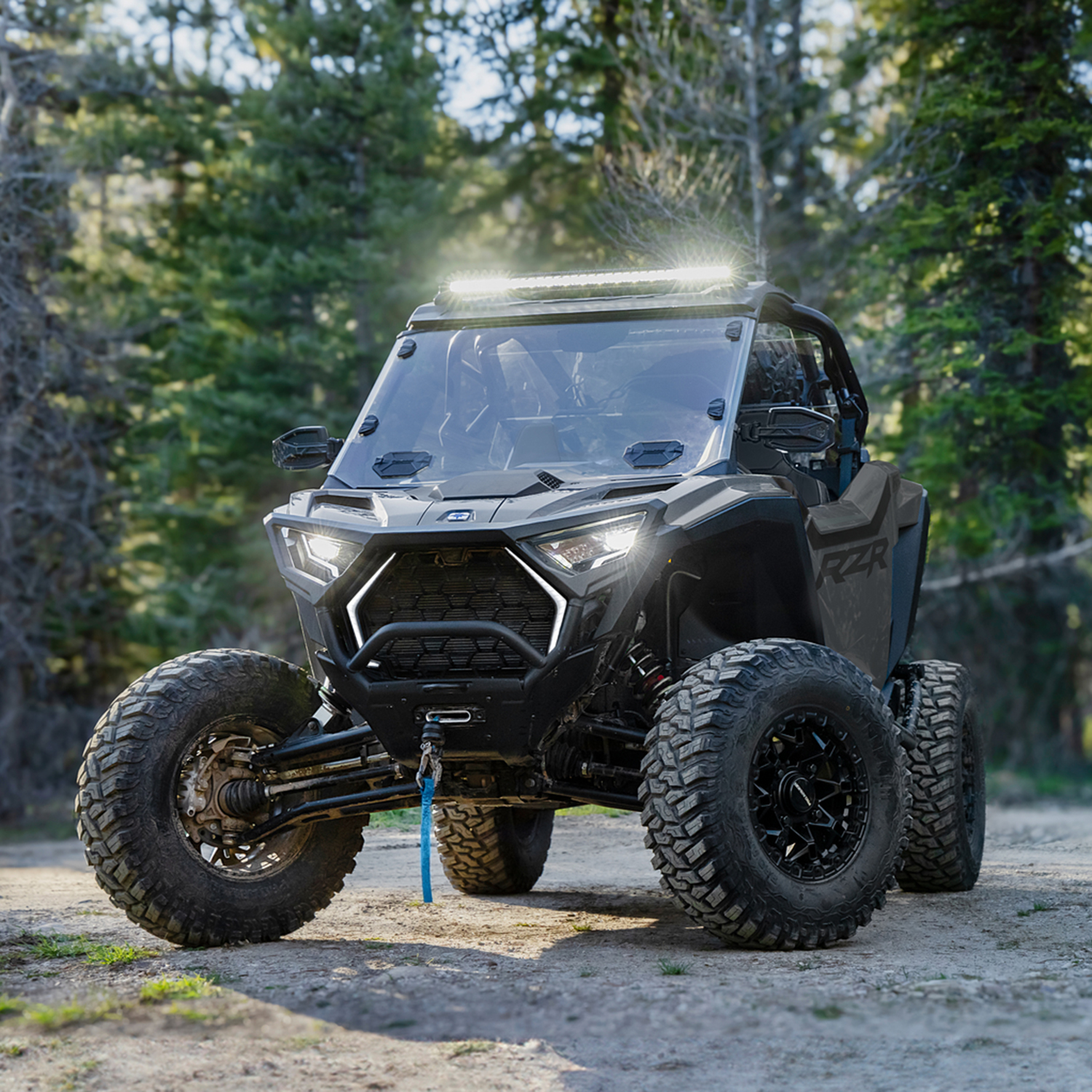 Pro Series 4,500 LB Winch Kit with Synthetic Rope for RZR SxS