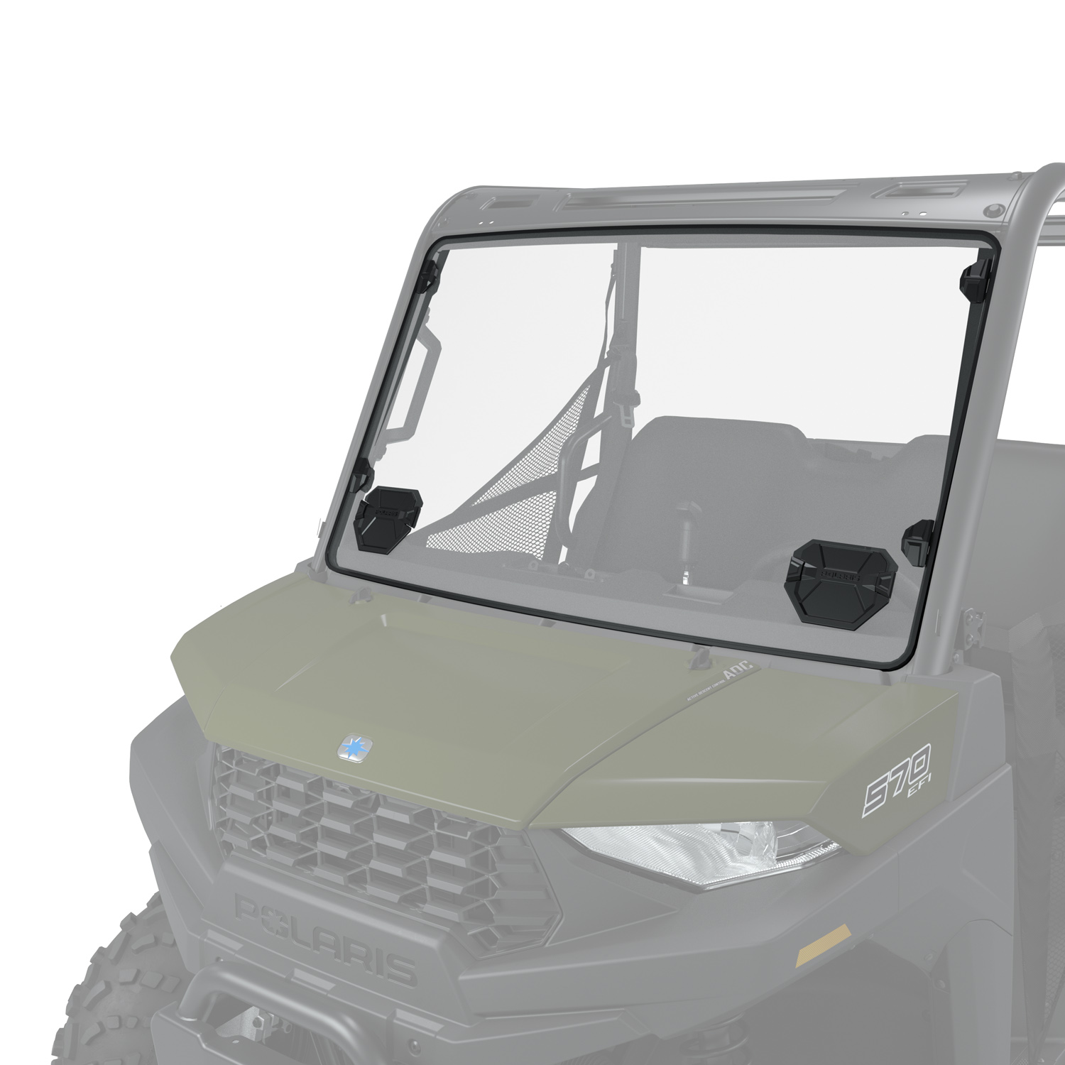 Lock & Ride Full Front Windshields, Hard Coat Polycarbonate, for