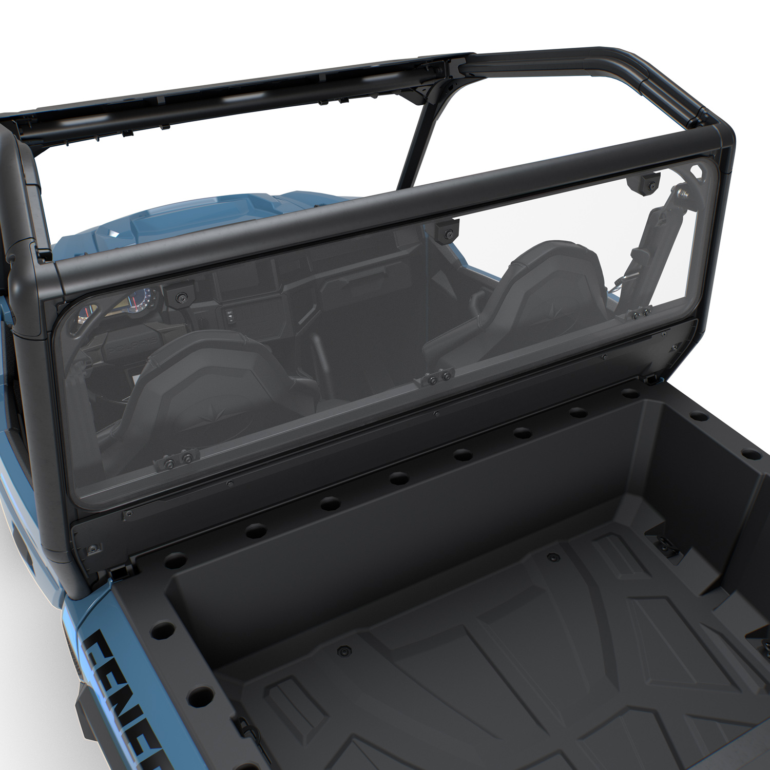 Lock & Ride Rear Window, Polycarbonate for GENERAL SxS | Polaris