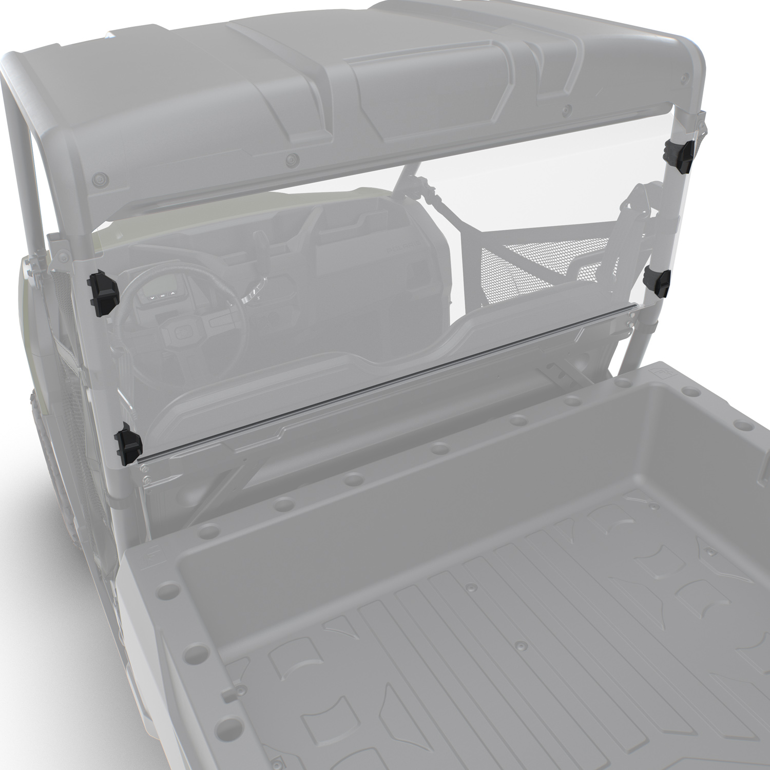 1212　4/19 Rear Window, Polycarbonate, for RANGER UTV | Polaris RANGER