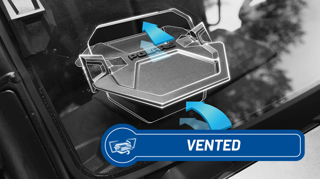 polaris oem windshield vented