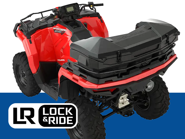 Lock & Ride Rear Lockable Cooler Box for Sportsman ATV | Polaris