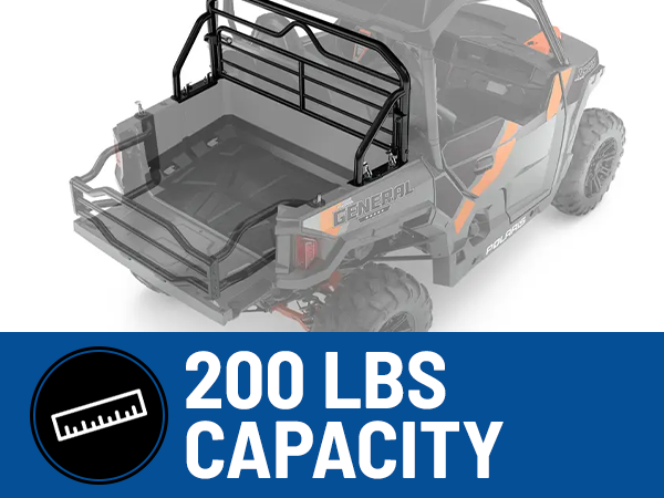 Lock & Ride Rear Tip-Down Headache Rack for GENERAL | Polaris