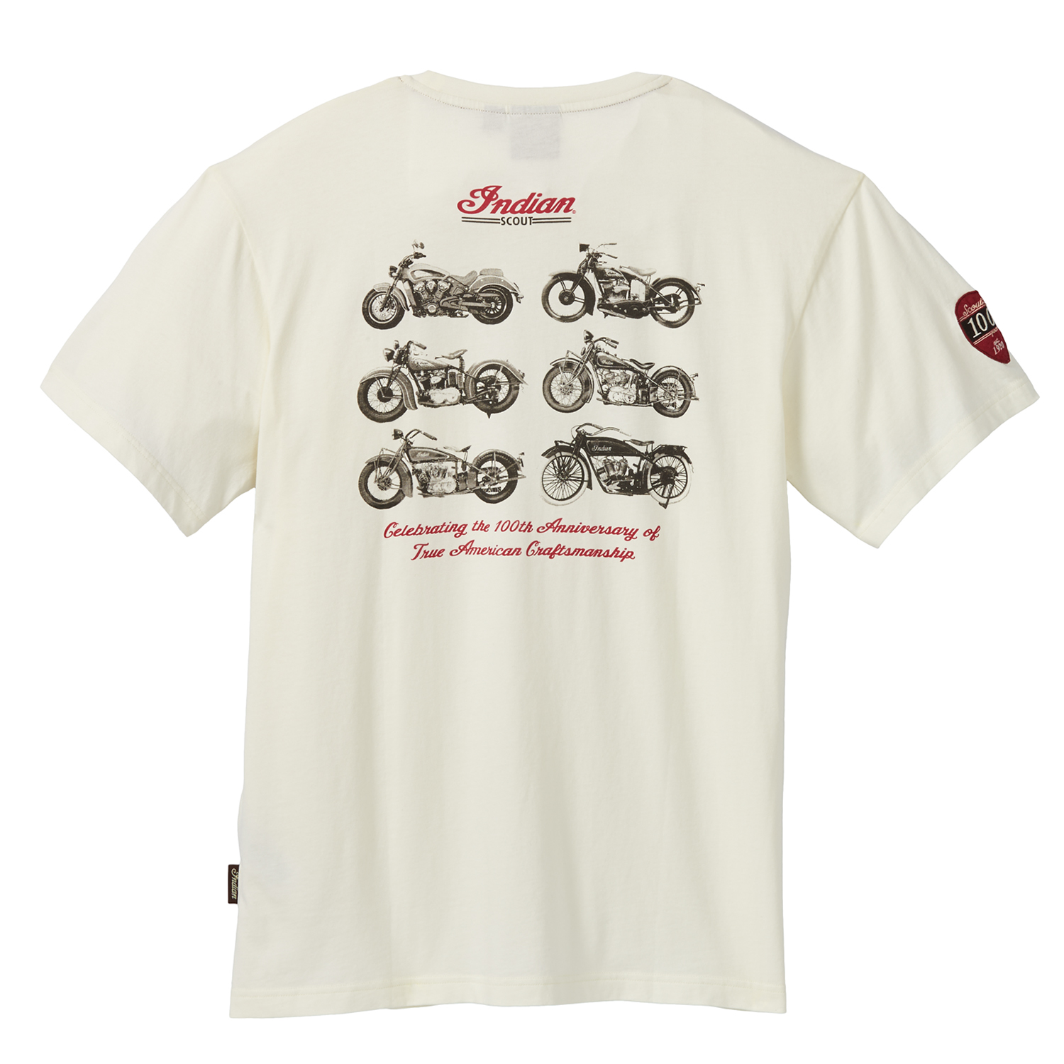 Indian Motorcycle Men's Scout Montage T-Shirt, White | eBay