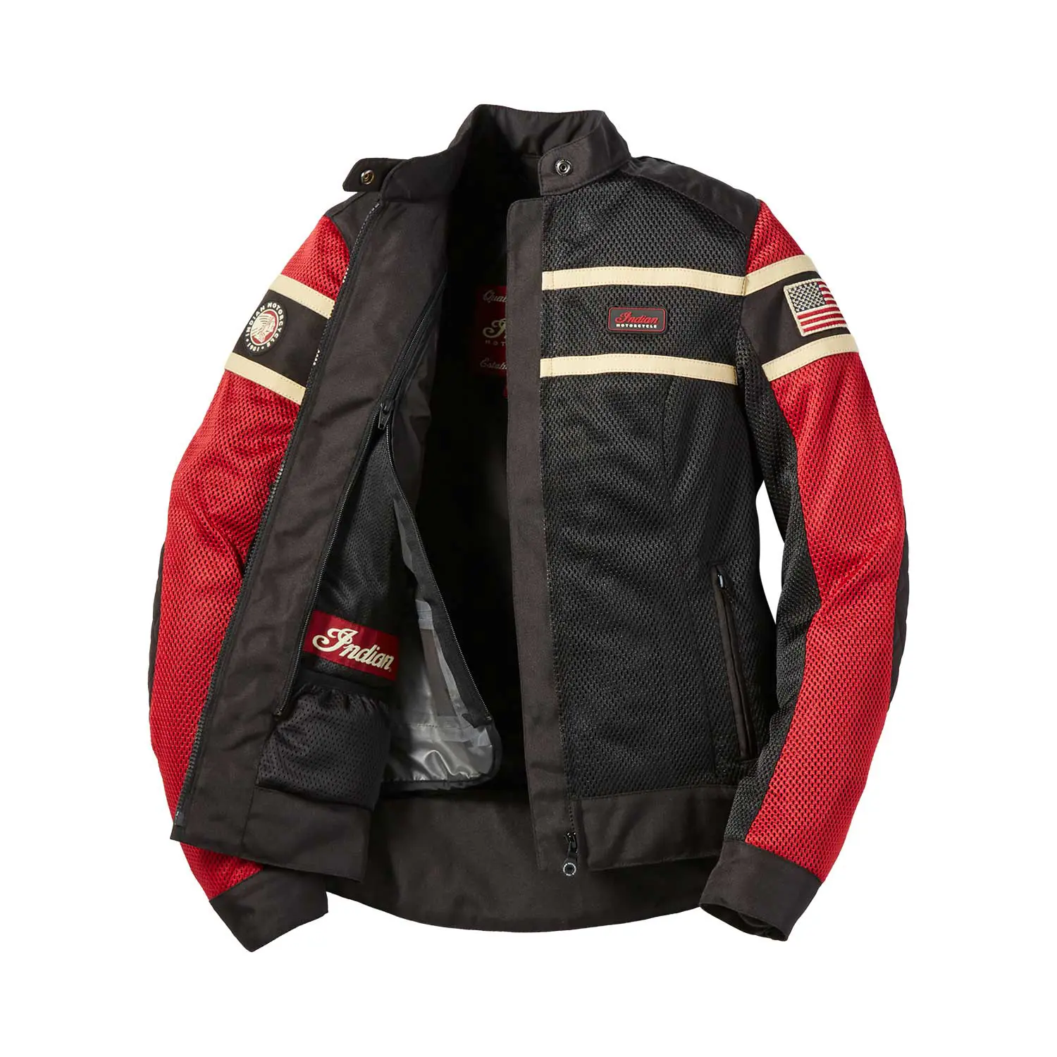 Women's Arlington Mesh Jacket, Black Indian Motorcycle GB