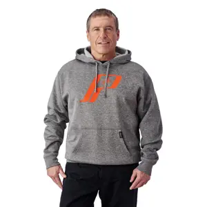 Men's Retro Logo Hoodie, Gray