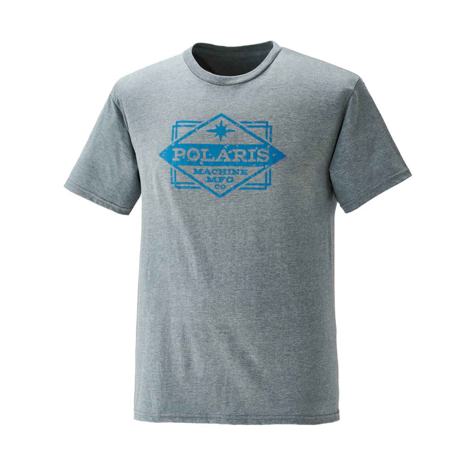 Men’s Manufacturing Graphic T-Shirt with Polaris® Logo, Ash Heather