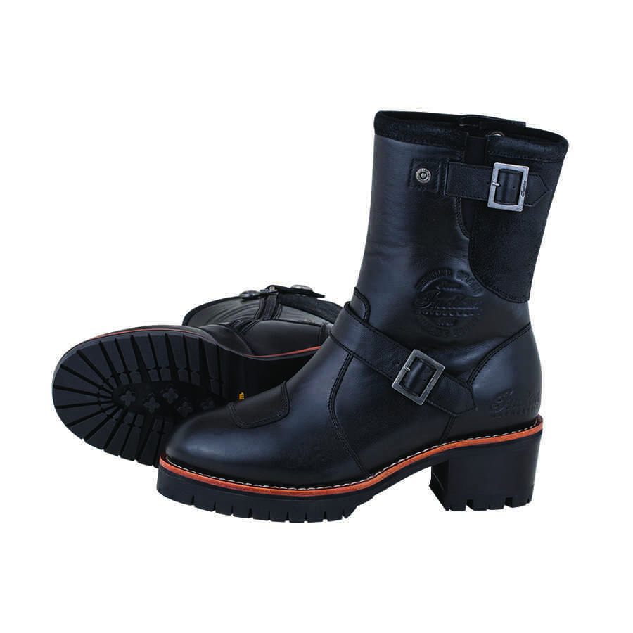 Indian Motorcycle Women's Leather Engineer Riding Boot, Black eBay