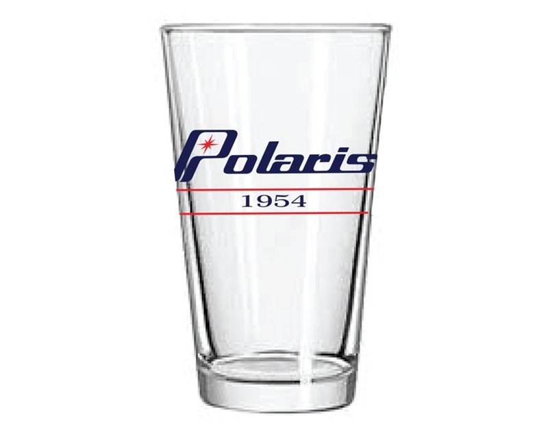 Retro Pint Glass with Polaris® Logo, Two Count | Polaris Snowmobiles