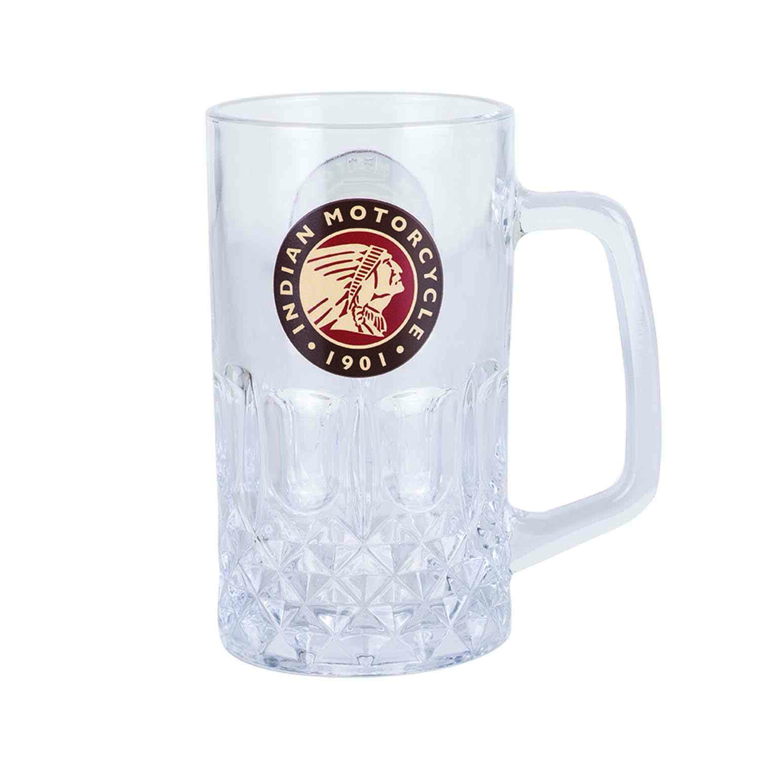 Indian Glass Beer Mug Indian Motorcycle