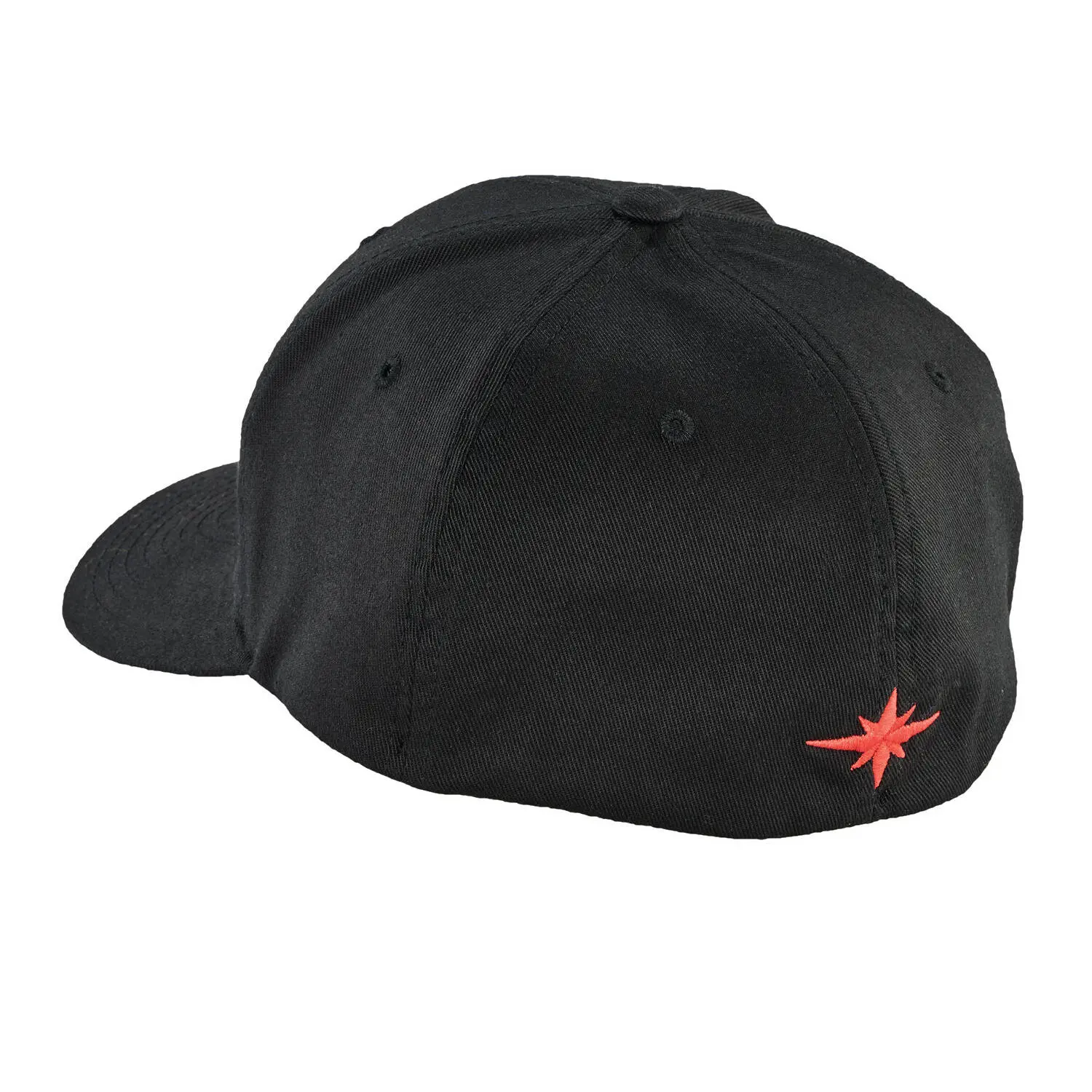 Unisex (S/M) Flexfit Hat with Racing Logo, Black Polaris