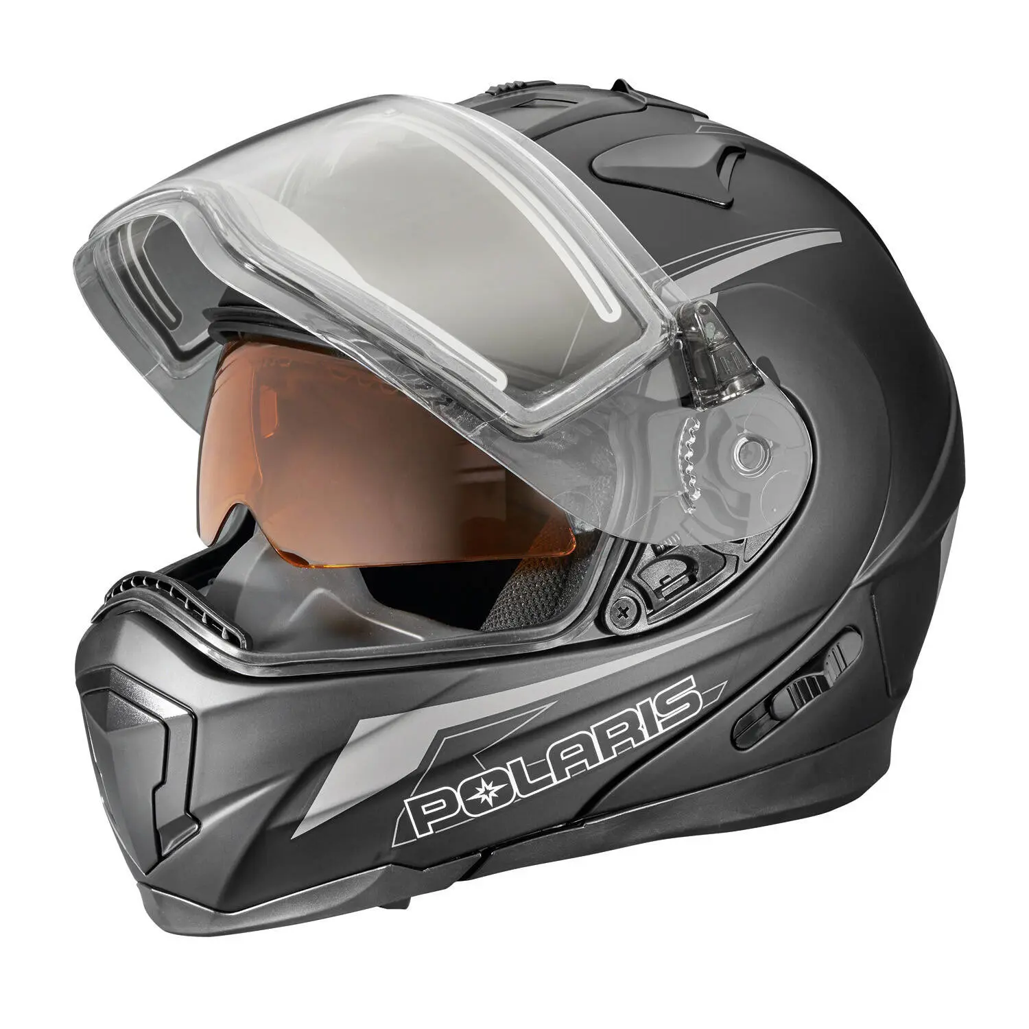 Modular Adult Helmet with Electric Shield Polaris Snowmobiles