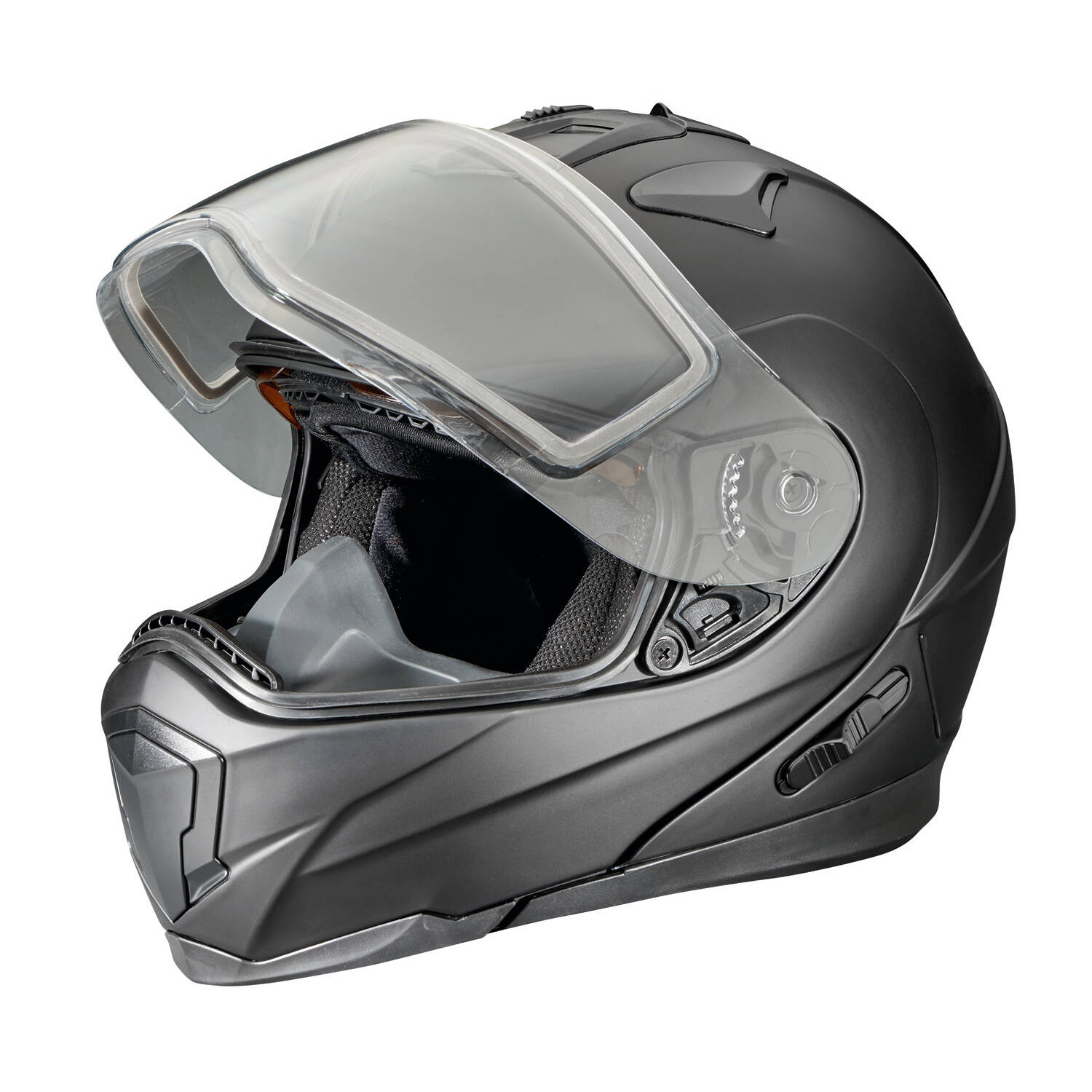 Modular 1.5 Adult Helmet with Flip Down Shield, Black Matte Modular 1.5 Adult Helmet with Flip Down Shield, Black Matte