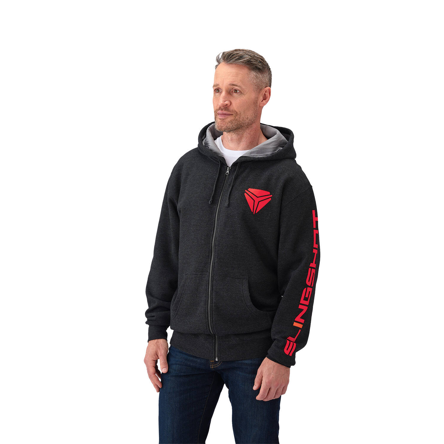 Download Men's Full-Zip Hoodie Sweatshirt with Slingshot® Logo ...