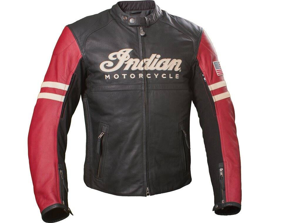 Men's Racer Jacket - Black/Red leather | Indian Motorcycle