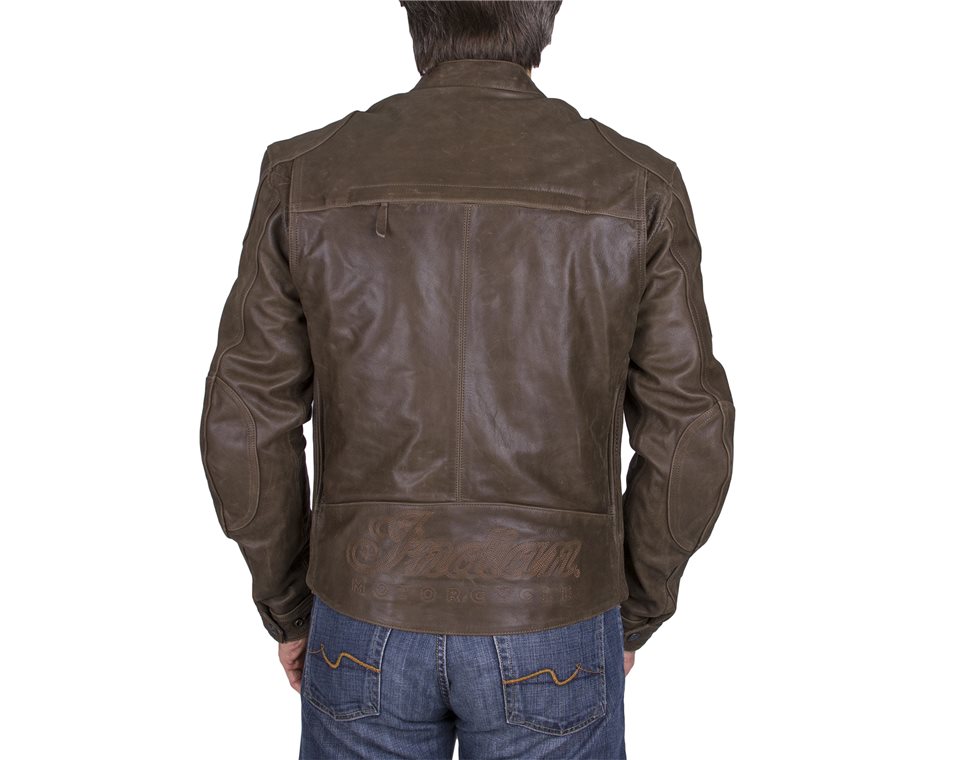 Indian Motorcycle Men's Leather Benjamin Riding Jacket with Removable ...