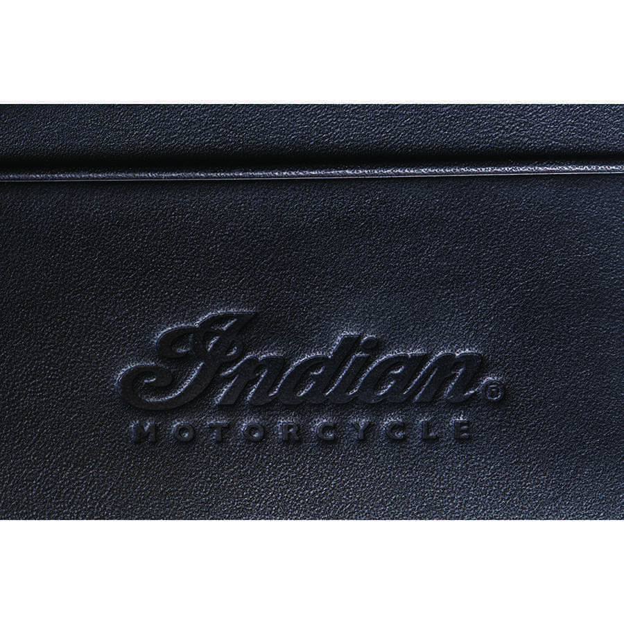 Indian Motorcycle レザー長財布 ブラック Leather Bi-Fold Wallet with Embossed Logo, Black | Indian Motorcycle