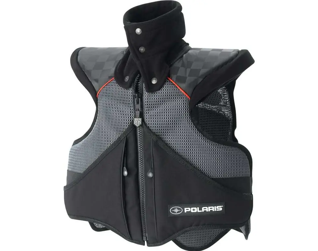 Unisex Adult TEK Super Sport Vest with Removable Collar, Black