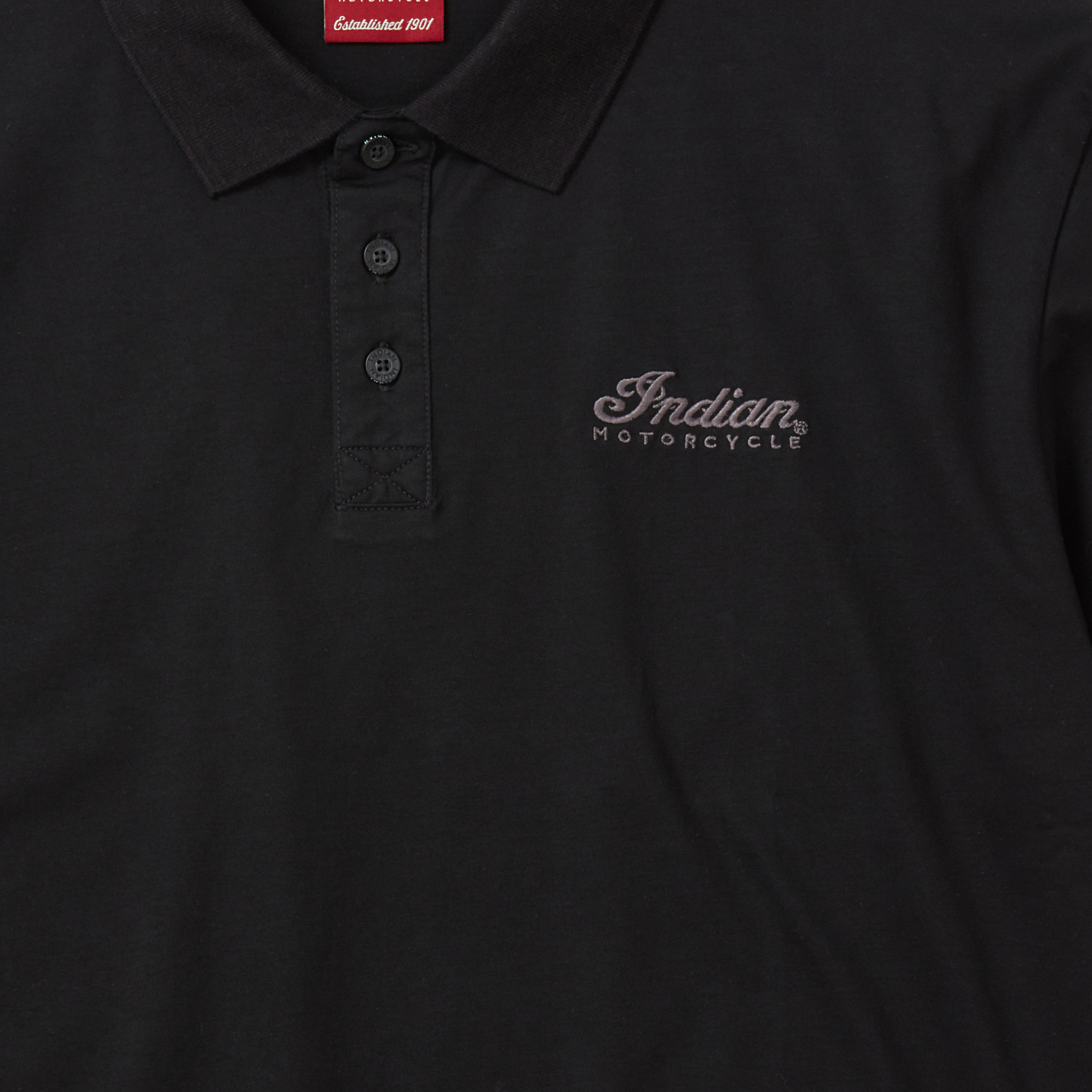 Men's Indian Polo Shirt, Black | Indian Motorcycle