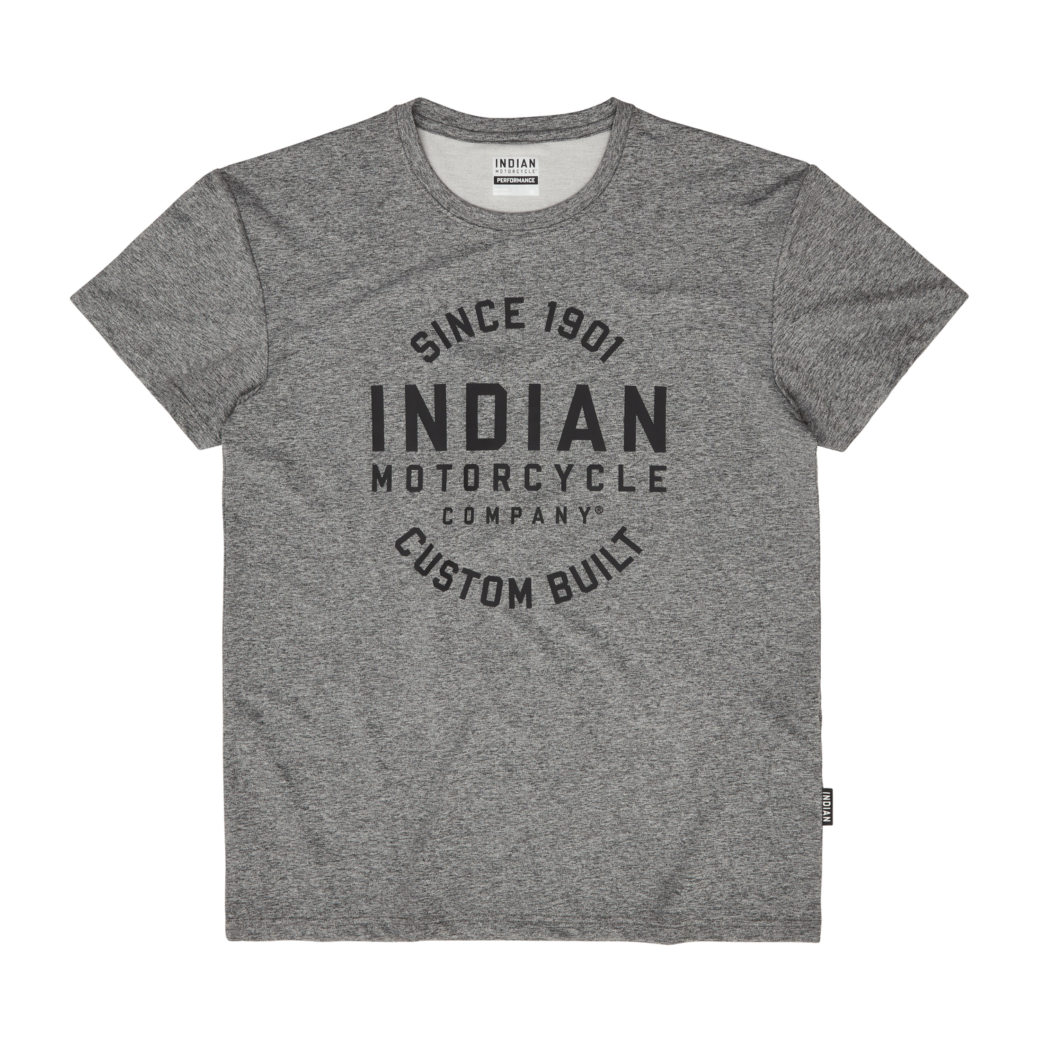Indian Motorcycle Mens Denim Shirt Gray