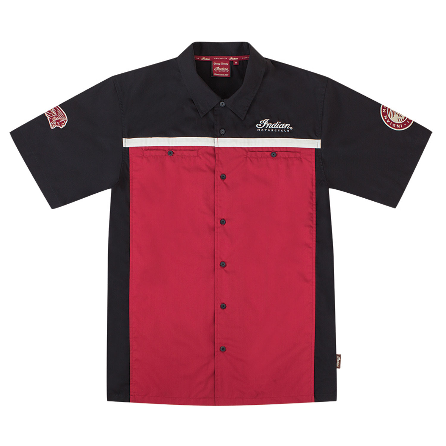 Men S Short Sleeve Shop Shirt Indian Motorcycle