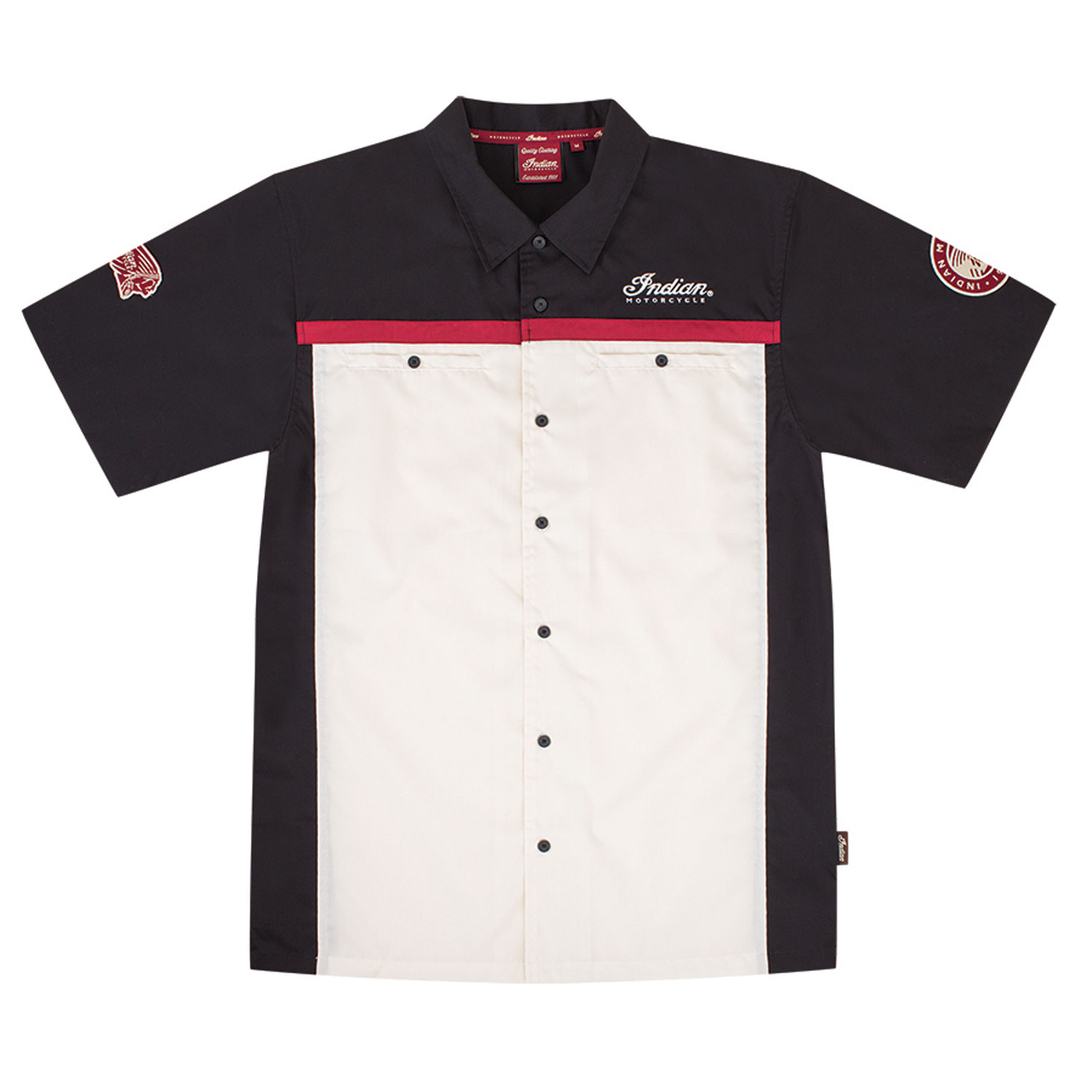 Men S Short Sleeve Shop Shirt Indian Motorcycle