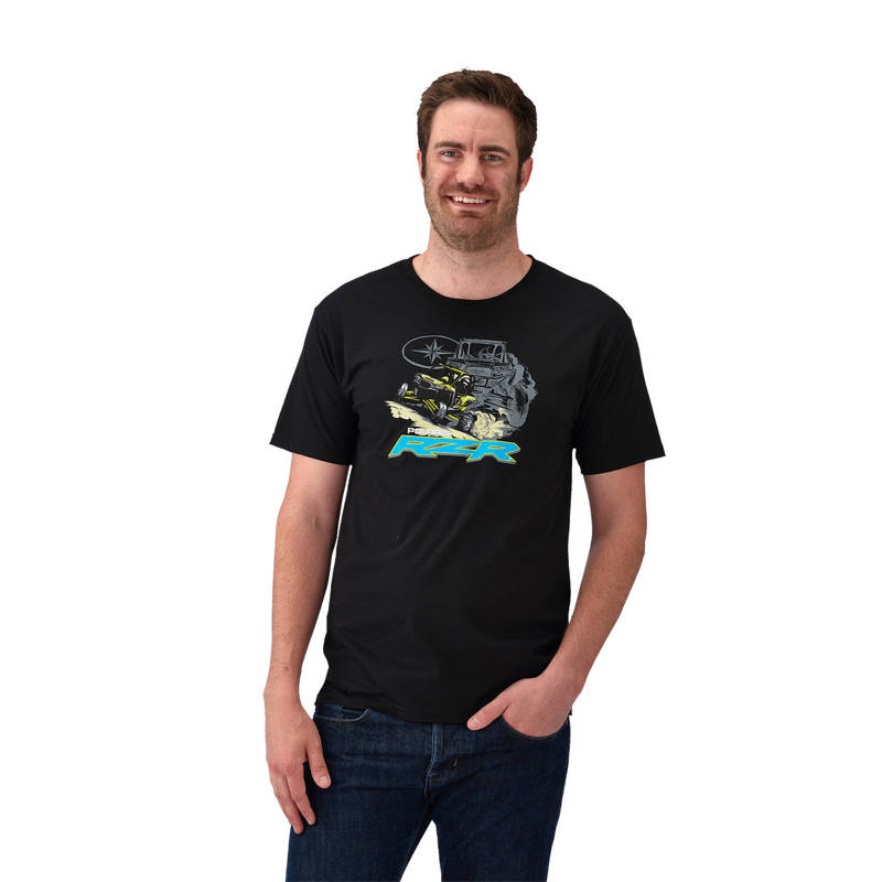 Men's Dune Graphic T-Shirt with RZR® Logo, Black | Polaris RZR