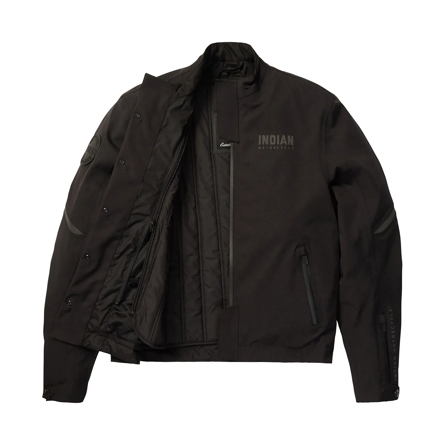 Men's Franklin Jacket, Black Indian Motorcycle