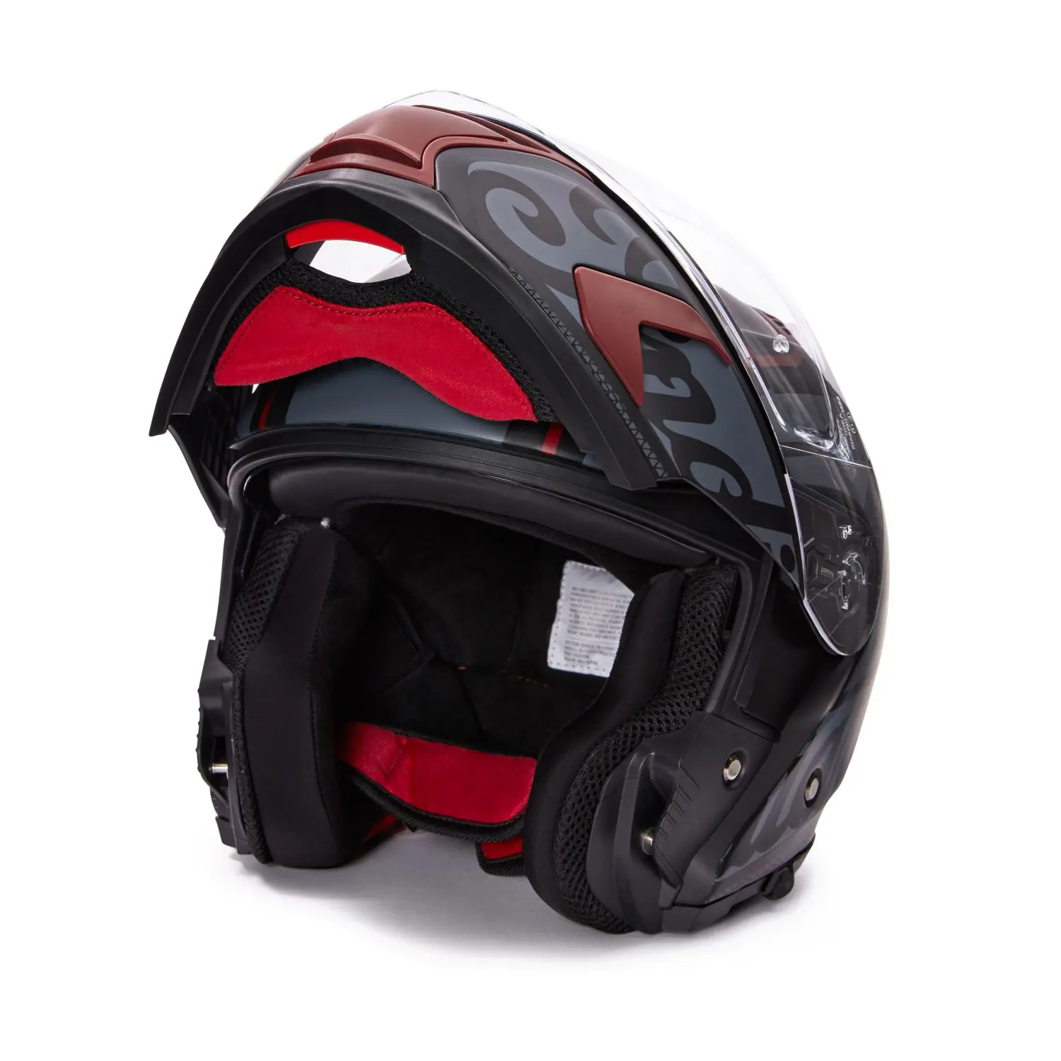 cheap flip up motorcycle helmets 1Storm Street Bike Modular/Flip Dual Visor Sun Shield Full Face Helmet: HJK920 Glossy White / M(57-58 cm 22.4/22.8 Inch ) Removable Inner Pads Press the button covered by chin curtain and you will have a flip ILM Adult Motorcycle Modular Full